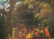 Adam  Elsheimer Predigt Johannes des Taufers oil on canvas